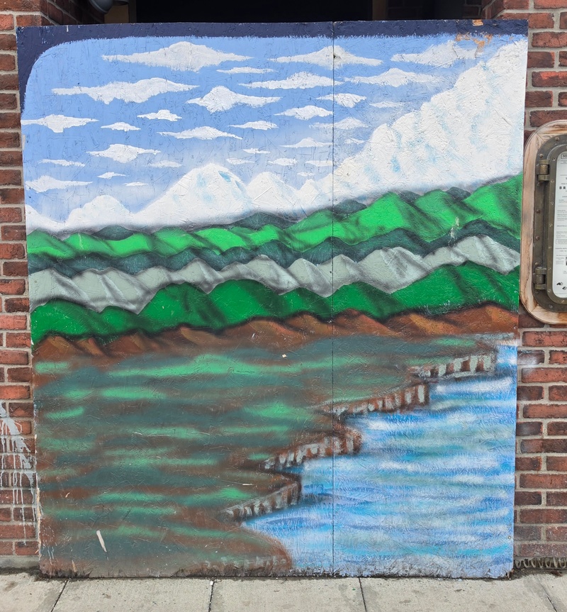 mural in Anchorage by artist unknown.