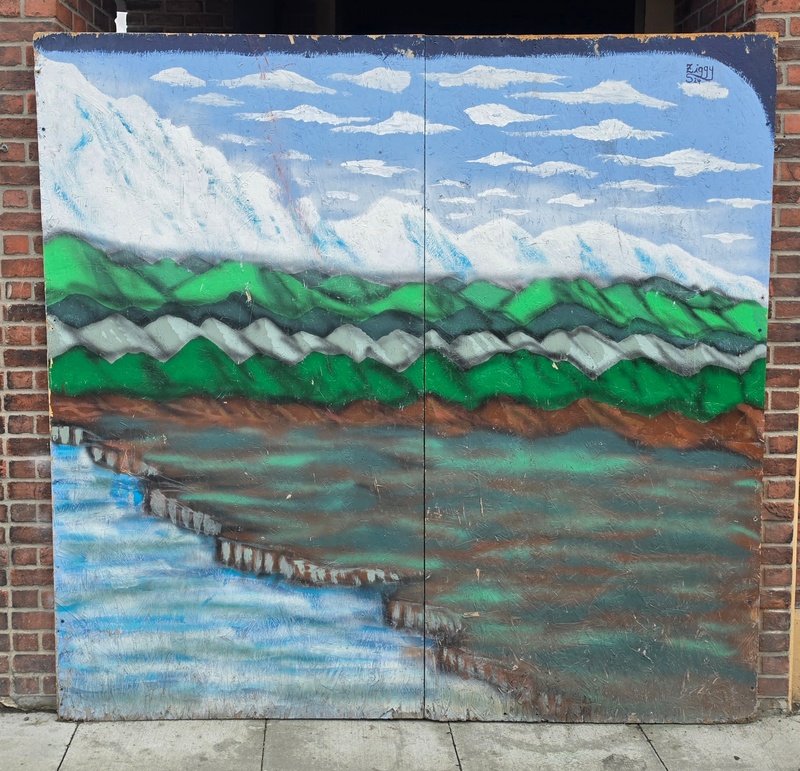 mural in Anchorage by artist unknown.