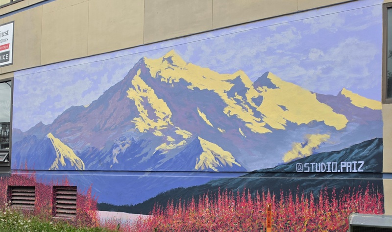 mural in Anchorage by artist unknown.