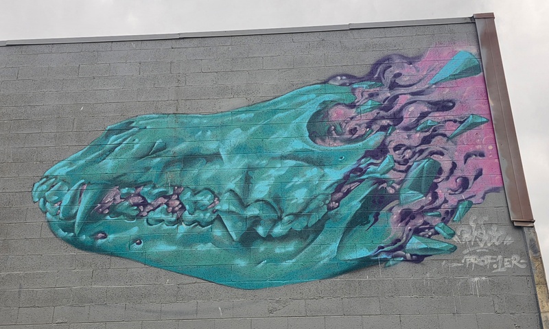 mural in Anchorage by artist unknown.
