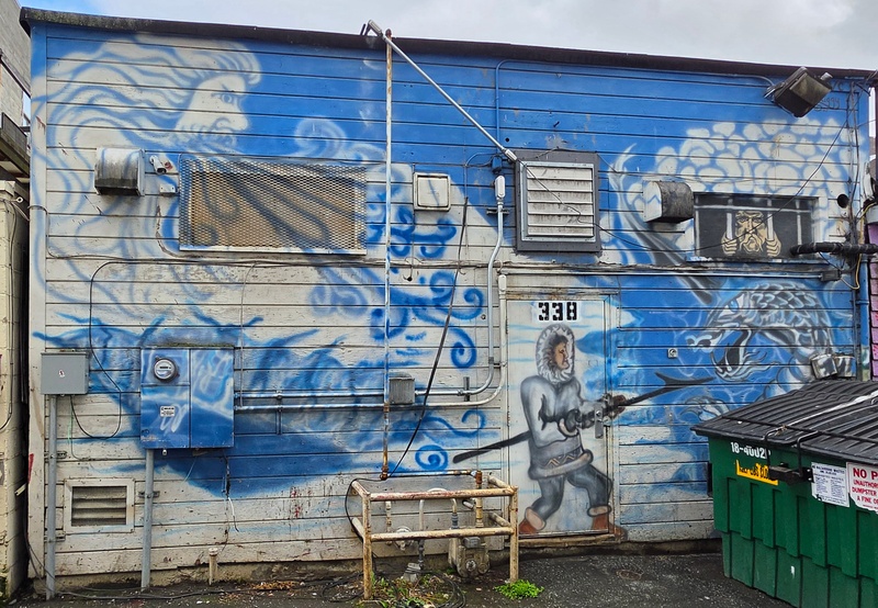 mural in Anchorage by artist unknown.