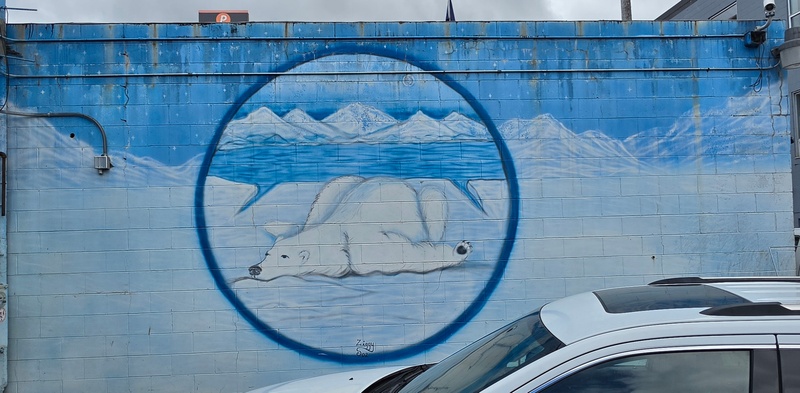 mural in Anchorage by artist unknown.