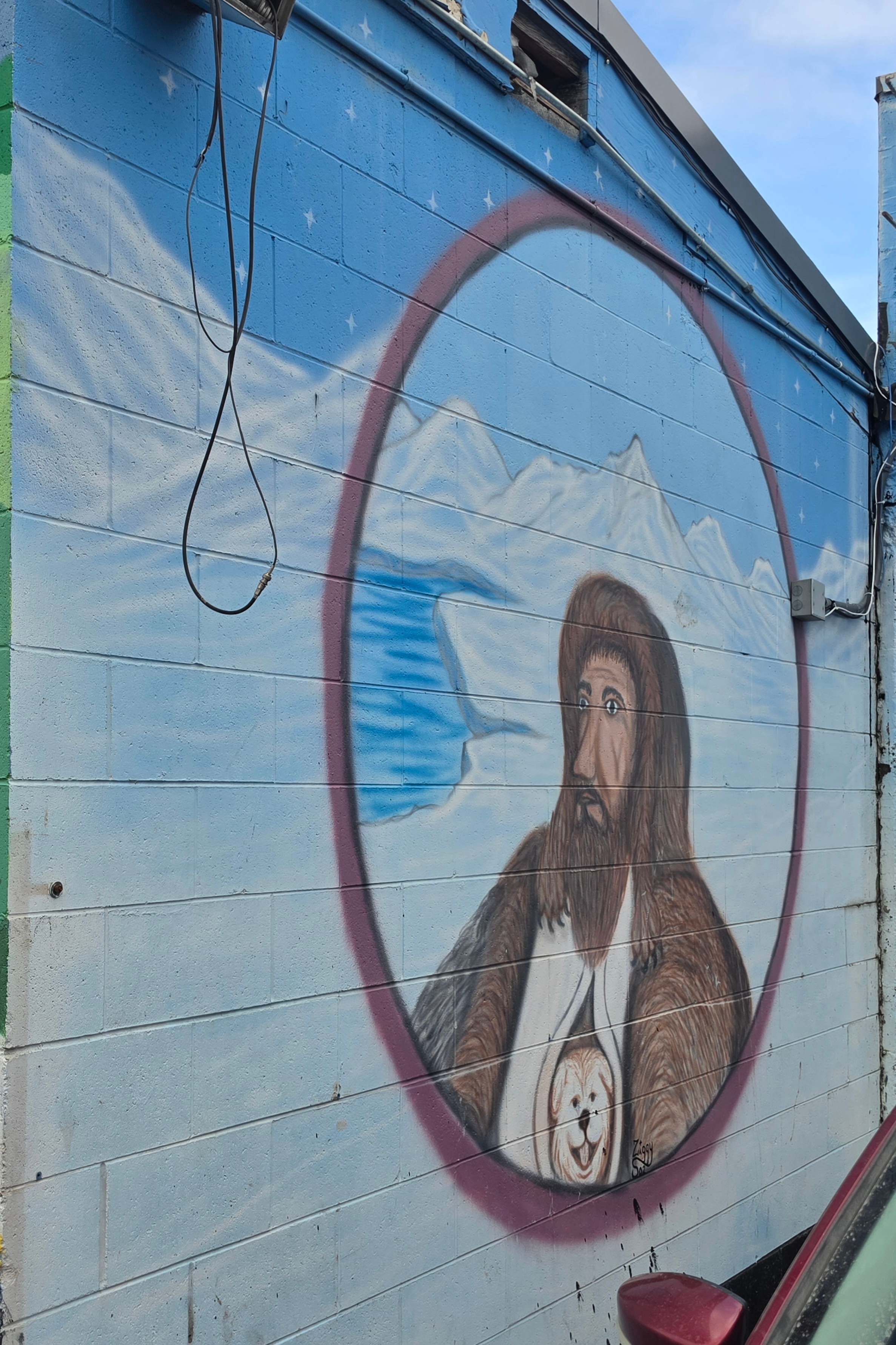 mural in Anchorage by artist unknown.