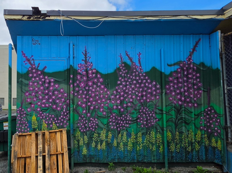 mural in Anchorage by artist unknown.