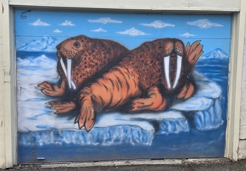mural in Anchorage by artist unknown.