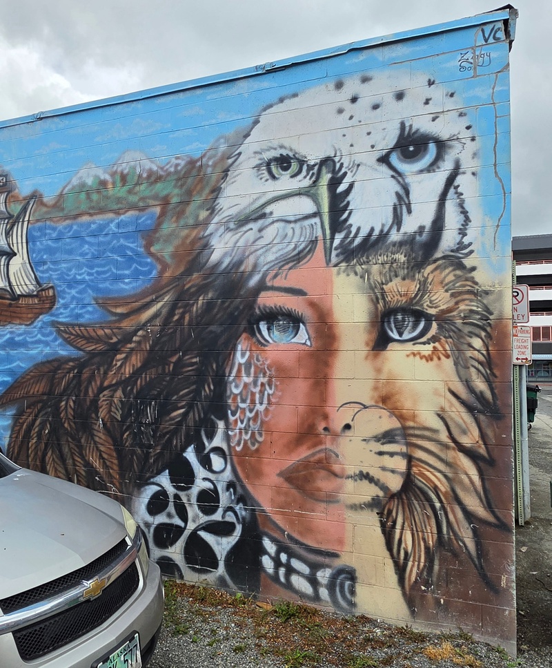 mural in Anchorage by artist unknown.