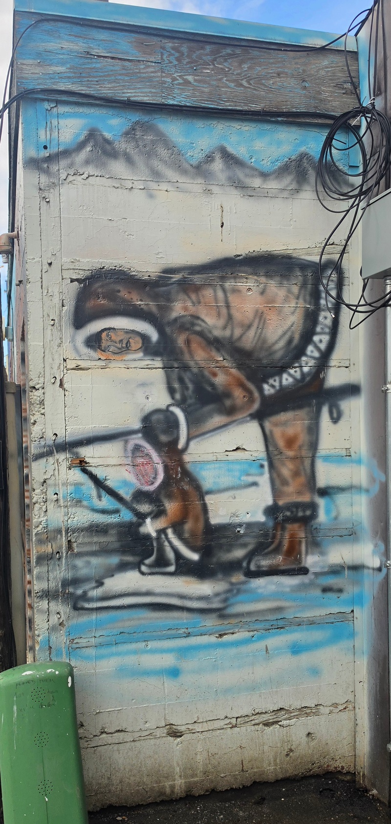 mural in Anchorage by artist unknown.