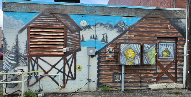 mural in Anchorage by artist unknown.