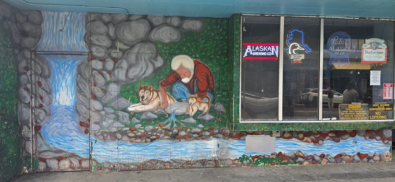 mural in Anchorage by artist unknown.