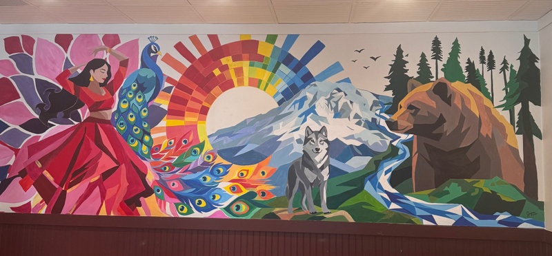 mural in Seattle by artist unknown.