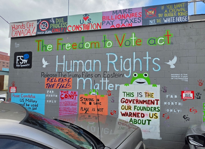 mural in Anchorage by artist unknown.