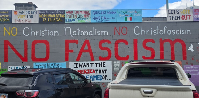 mural in Anchorage by artist unknown.