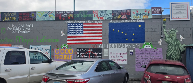 mural in Anchorage by artist unknown.