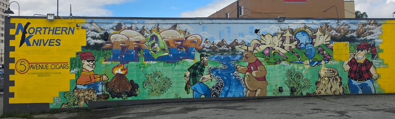 mural in Anchorage by artist unknown.