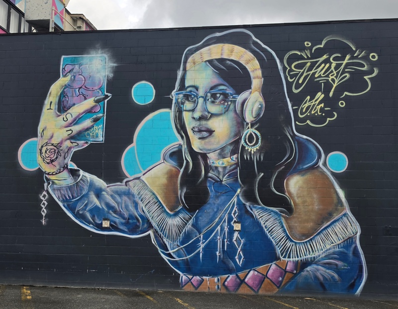 mural in Anchorage by artist unknown.