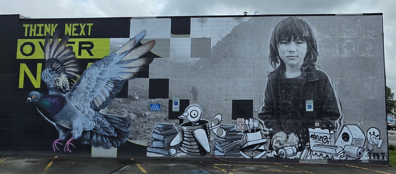 mural in Anchorage by artist unknown.