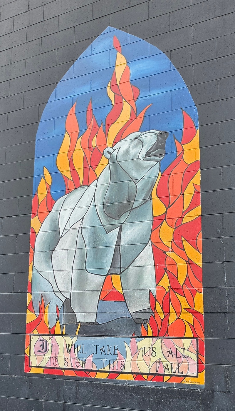mural in Anchorage by artist unknown.