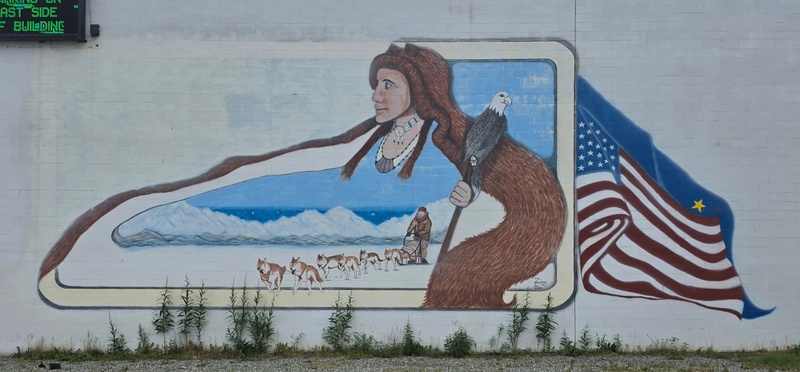 mural in Anchorage by artist unknown.