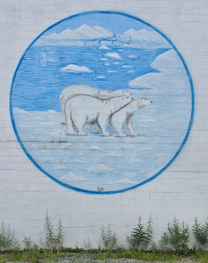 mural in Anchorage by artist unknown.