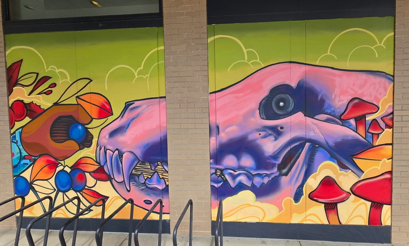 mural in Anchorage by artist unknown.
