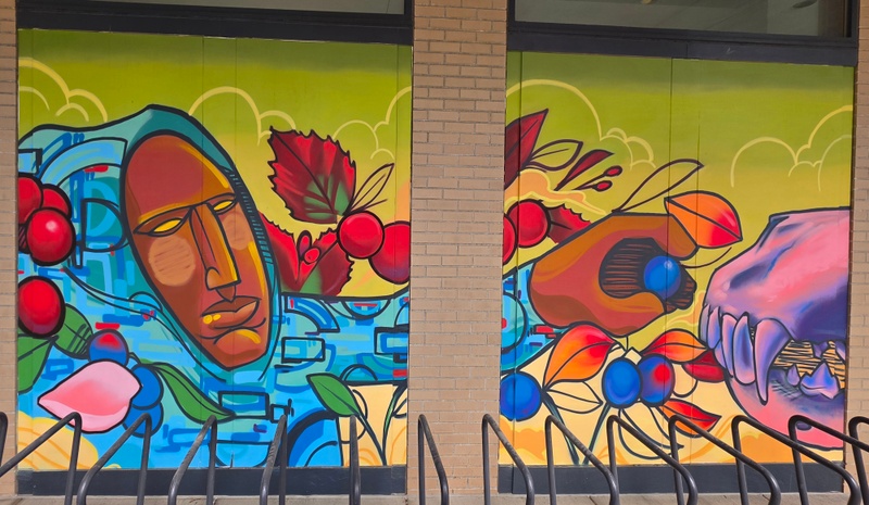 mural in Anchorage by artist unknown.