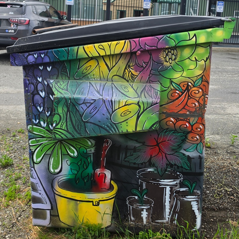 mural in Anchorage by artist unknown.
