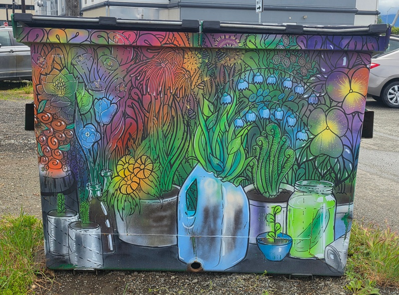 mural in Anchorage by artist unknown.