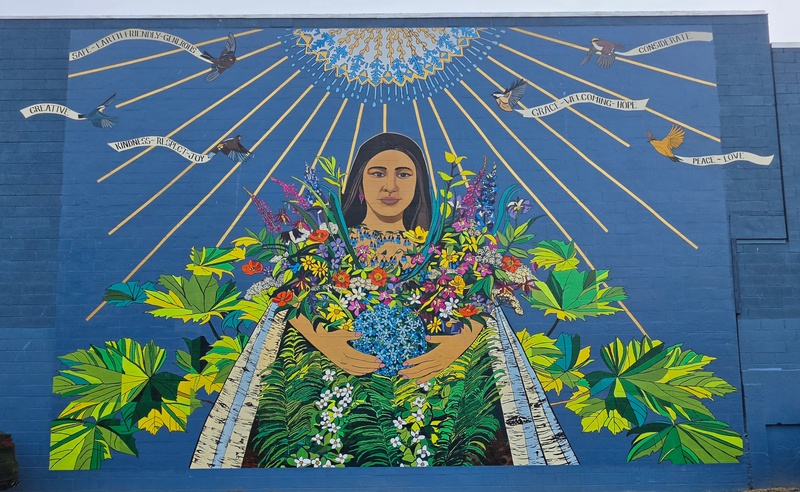 mural in Anchorage by artist unknown.
