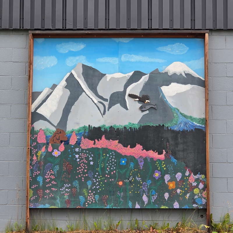mural in Anchorage by artist unknown.