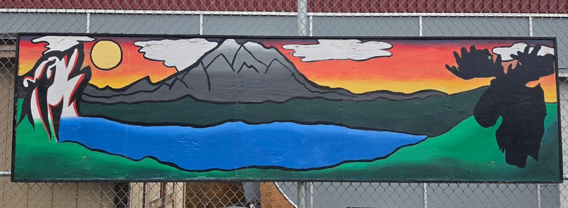 mural in Anchorage by artist unknown.