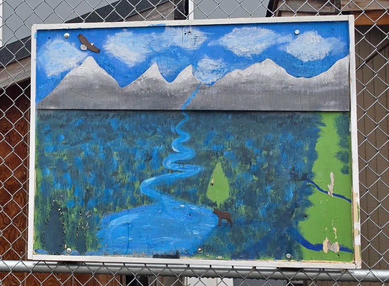 mural in Anchorage by artist unknown.