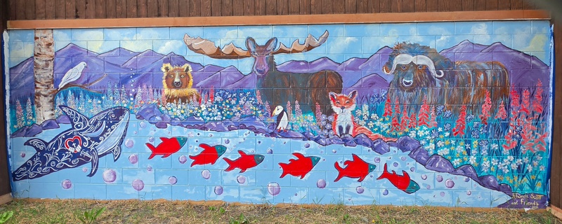 mural in Anchorage by artist unknown.
