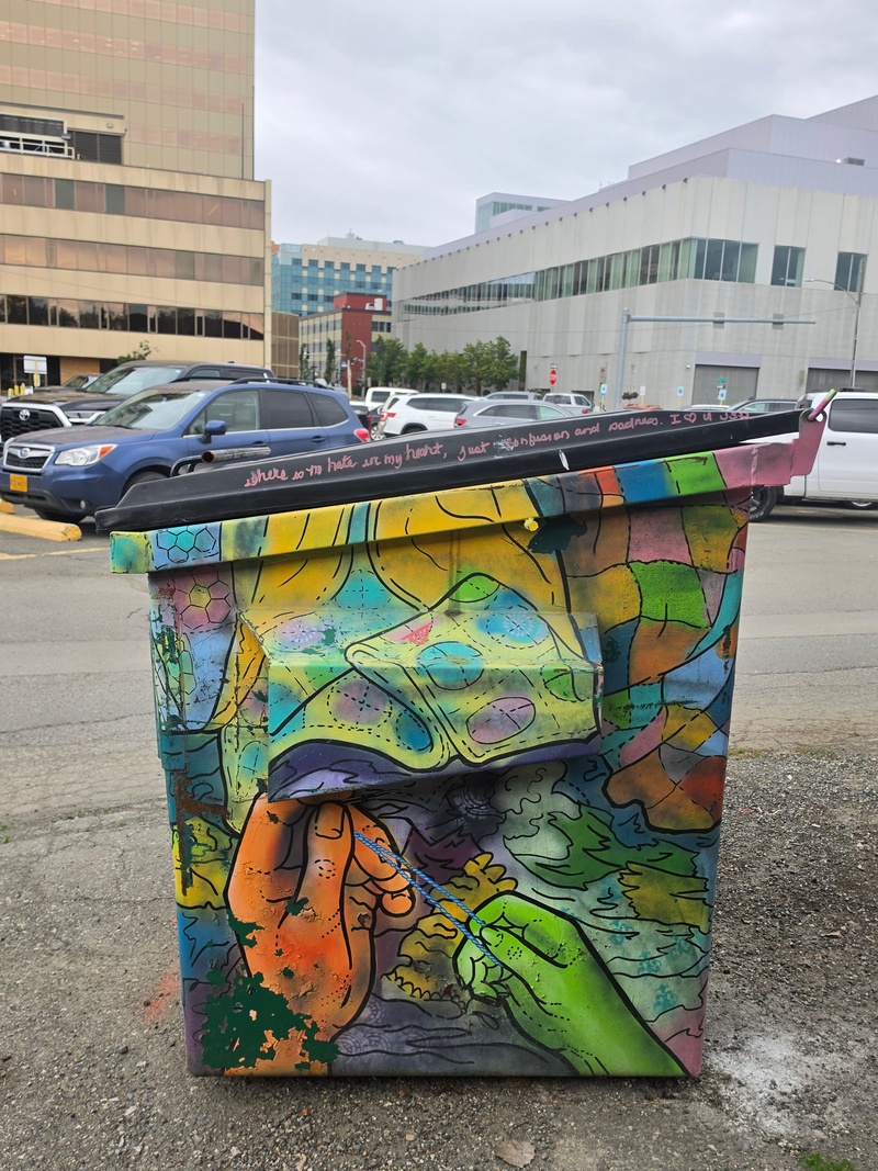 mural in Anchorage by artist unknown.