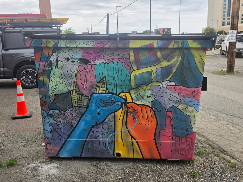 mural in Anchorage by artist unknown.