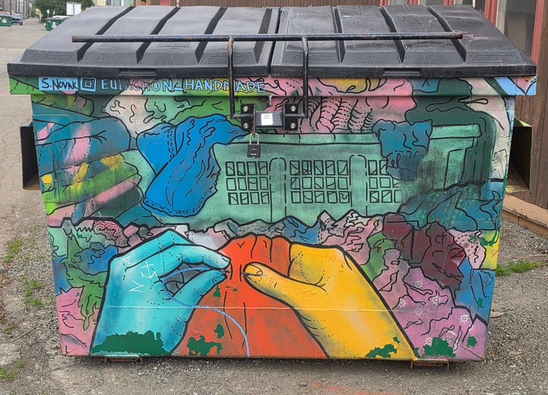 mural in Anchorage by artist unknown.