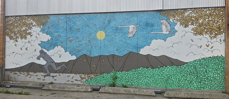 mural in Anchorage by artist unknown.