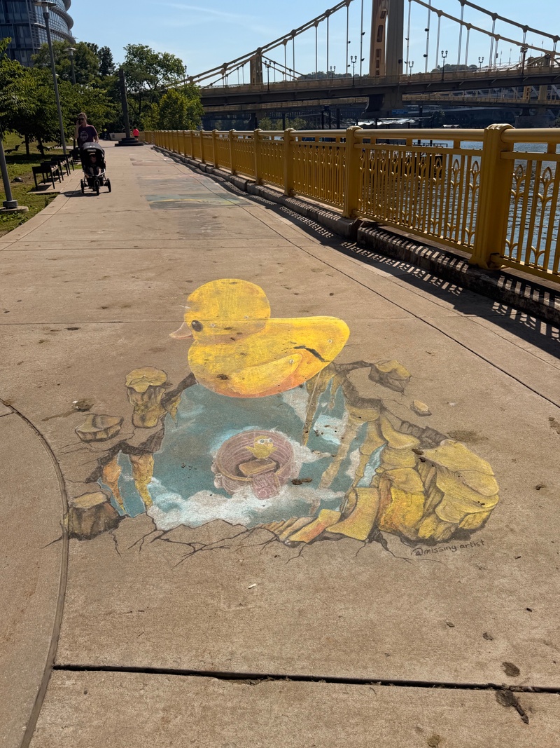 mural in Pittsburgh by artist unknown.