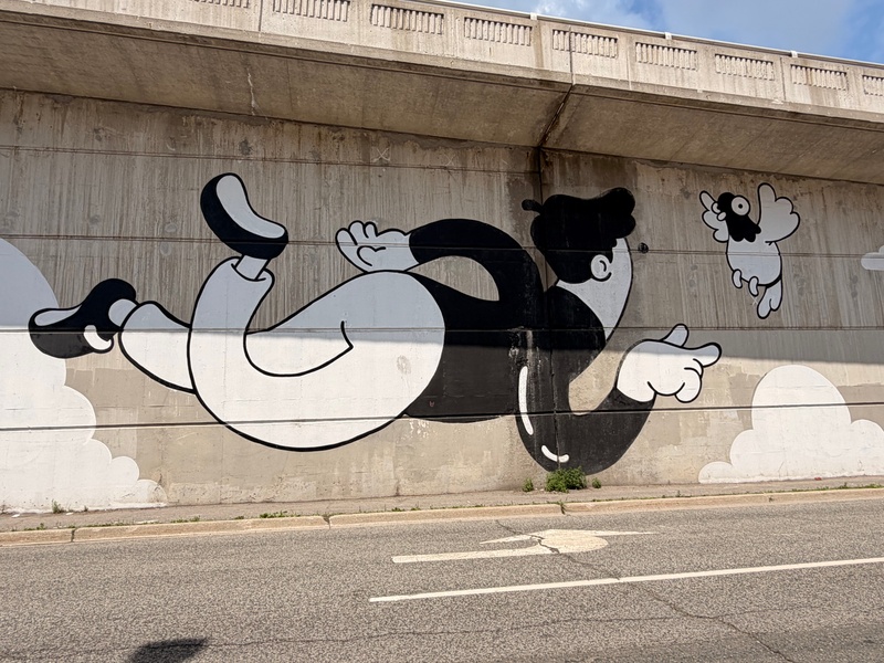 mural in Hamilton by artist unknown.
