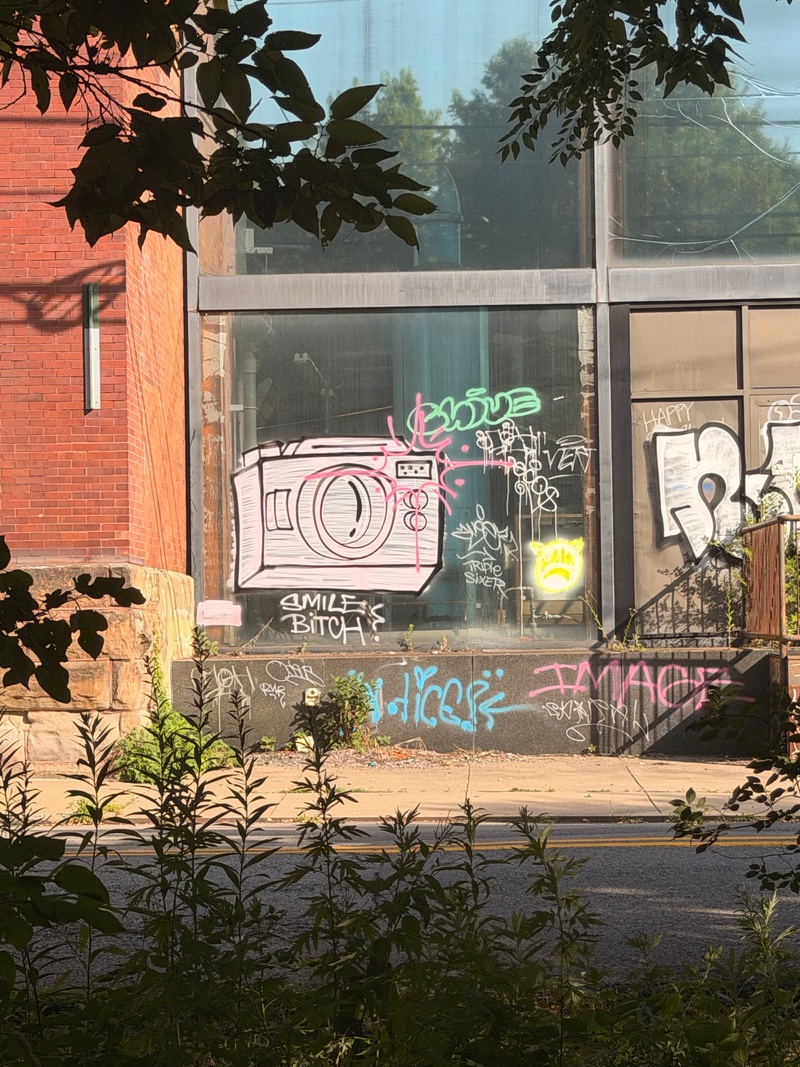 mural in Pittsburgh by artist unknown.