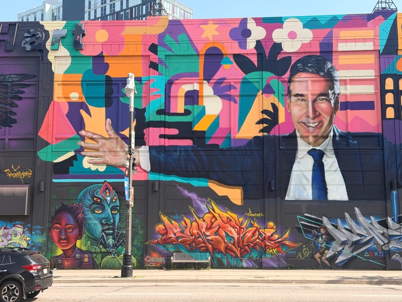 mural in Hamilton by artist unknown.