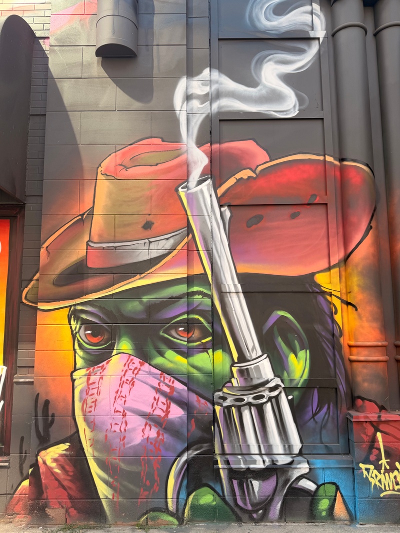 mural in Hamilton by artist unknown.