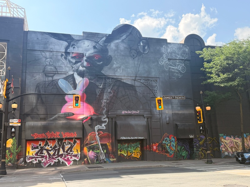 mural in Hamilton by artist unknown.
