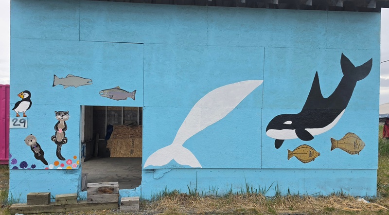 mural in Kasilof by artist unknown.