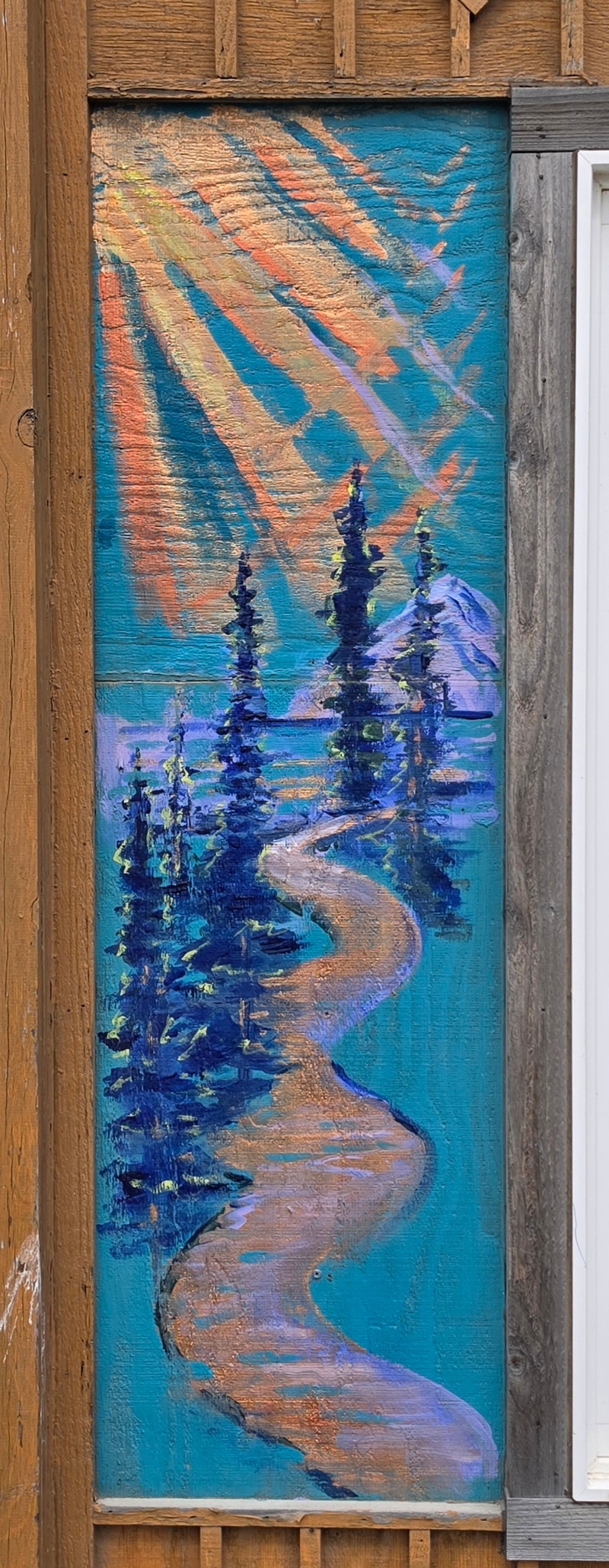 mural in Kenai by artist unknown.