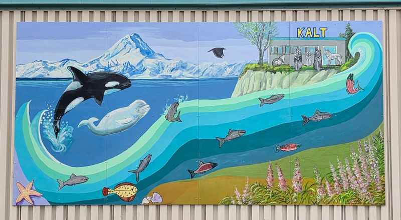 mural in Kenai by artist unknown.
