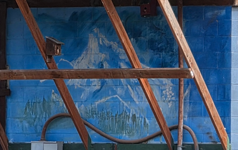 mural in Cooper Landing by artist unknown.