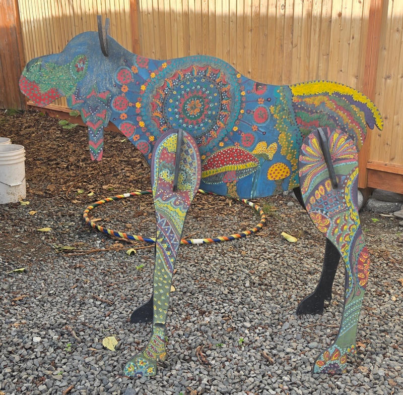 mural in Talkeetna by artist unknown.