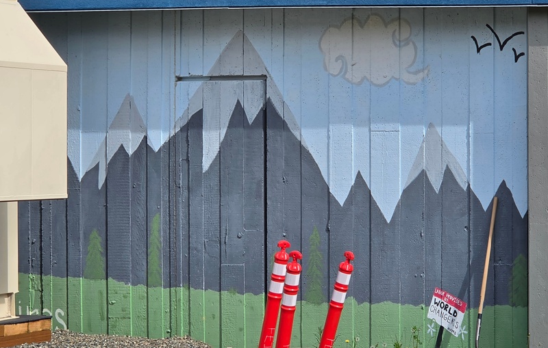 mural in Healy by artist unknown.