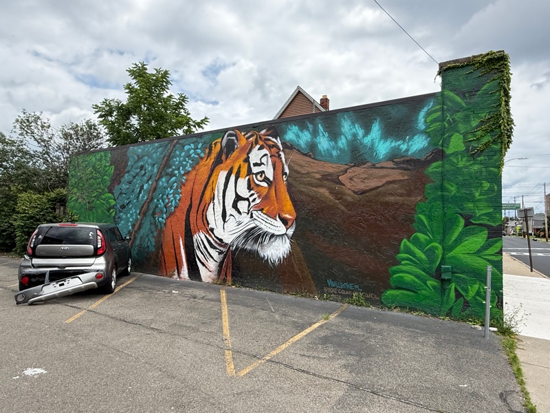 mural in Endicott by artist unknown.