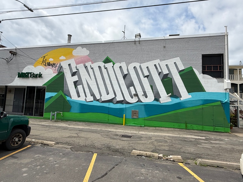 mural in Endicott by artist unknown.